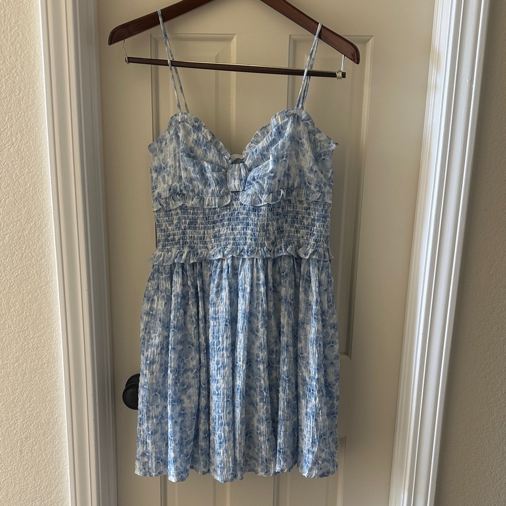 NWT Max Studio Blue and White Dress